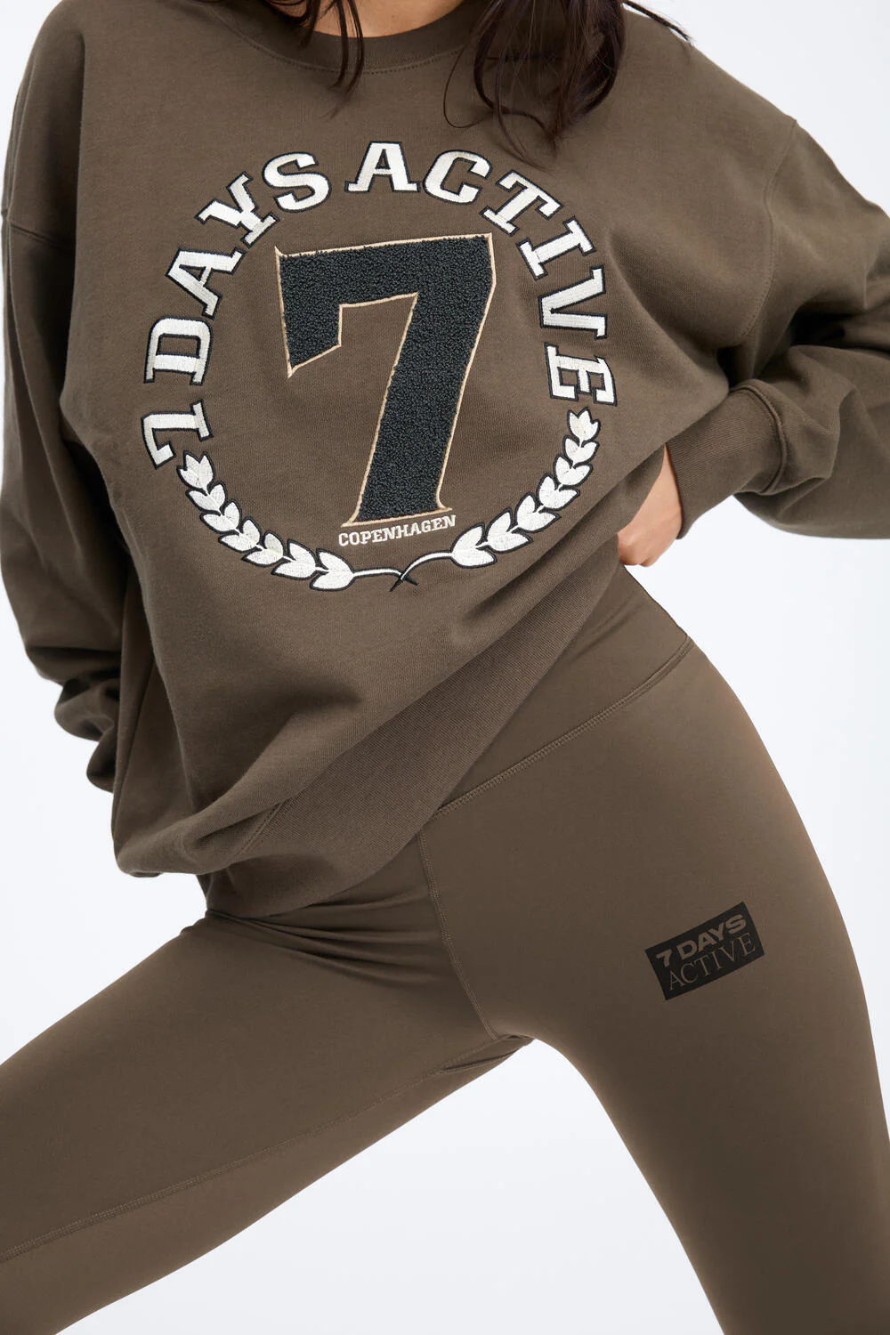 Crewneck sweatshirt - Mocca - Image 5