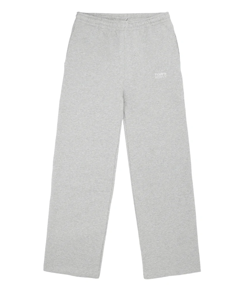 Organic Unbrushed sweatpants - 022 Heather Grey - Image 2