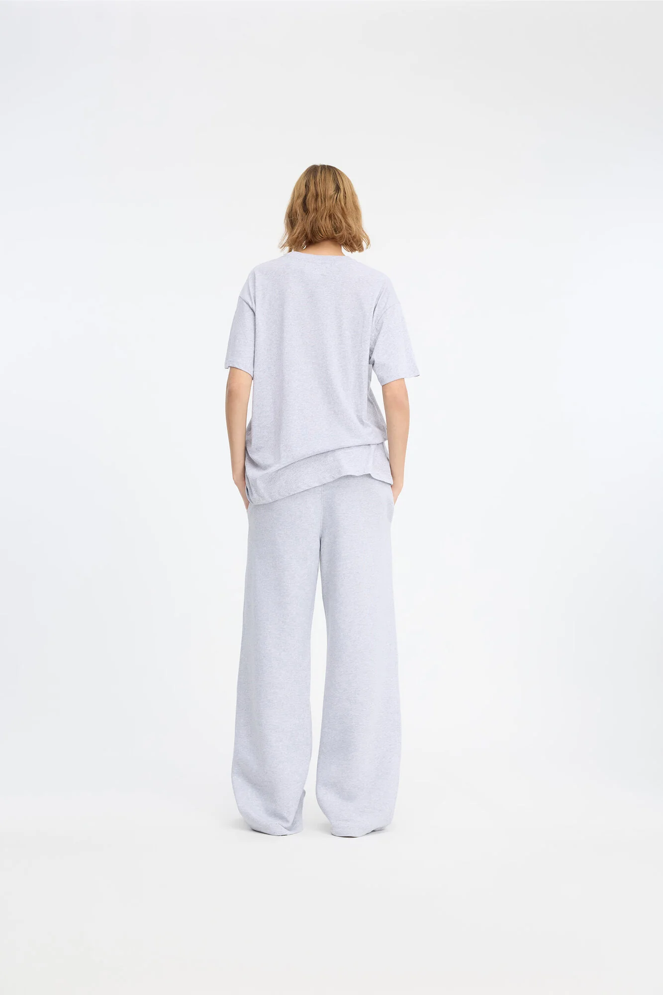 Organic Unbrushed sweatpants - 022 Heather Grey - Image 5