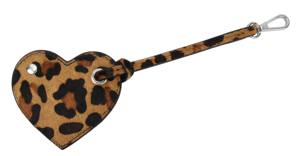 Celine Heart taskevedhæng - Leopard - Image 2
