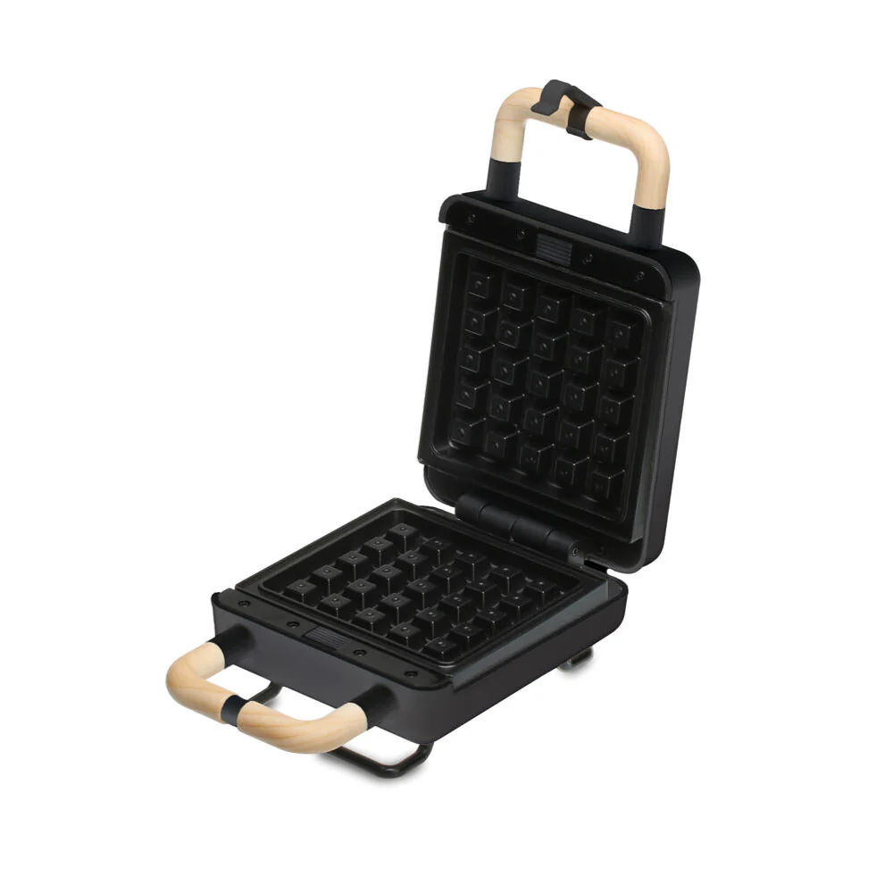 2 in 1 Waffle Iron with Sandwich Maker - sort - Image 3