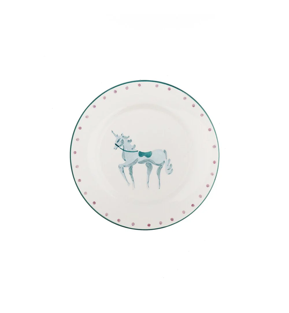 Pegasus frokost tallerken, blå - Ø22 cm.