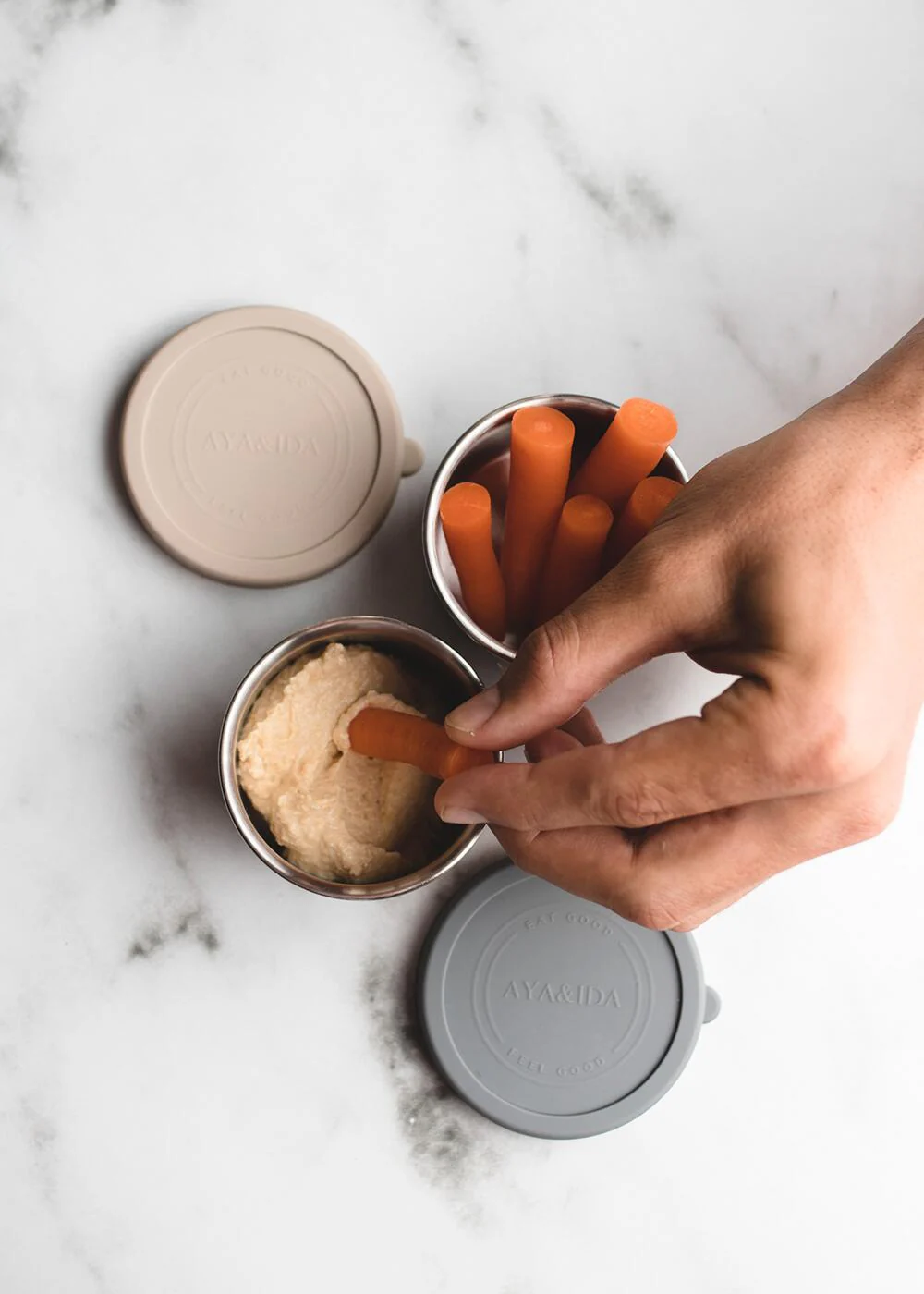 Snack Container, Dark Grey - 2 stk - Image 5