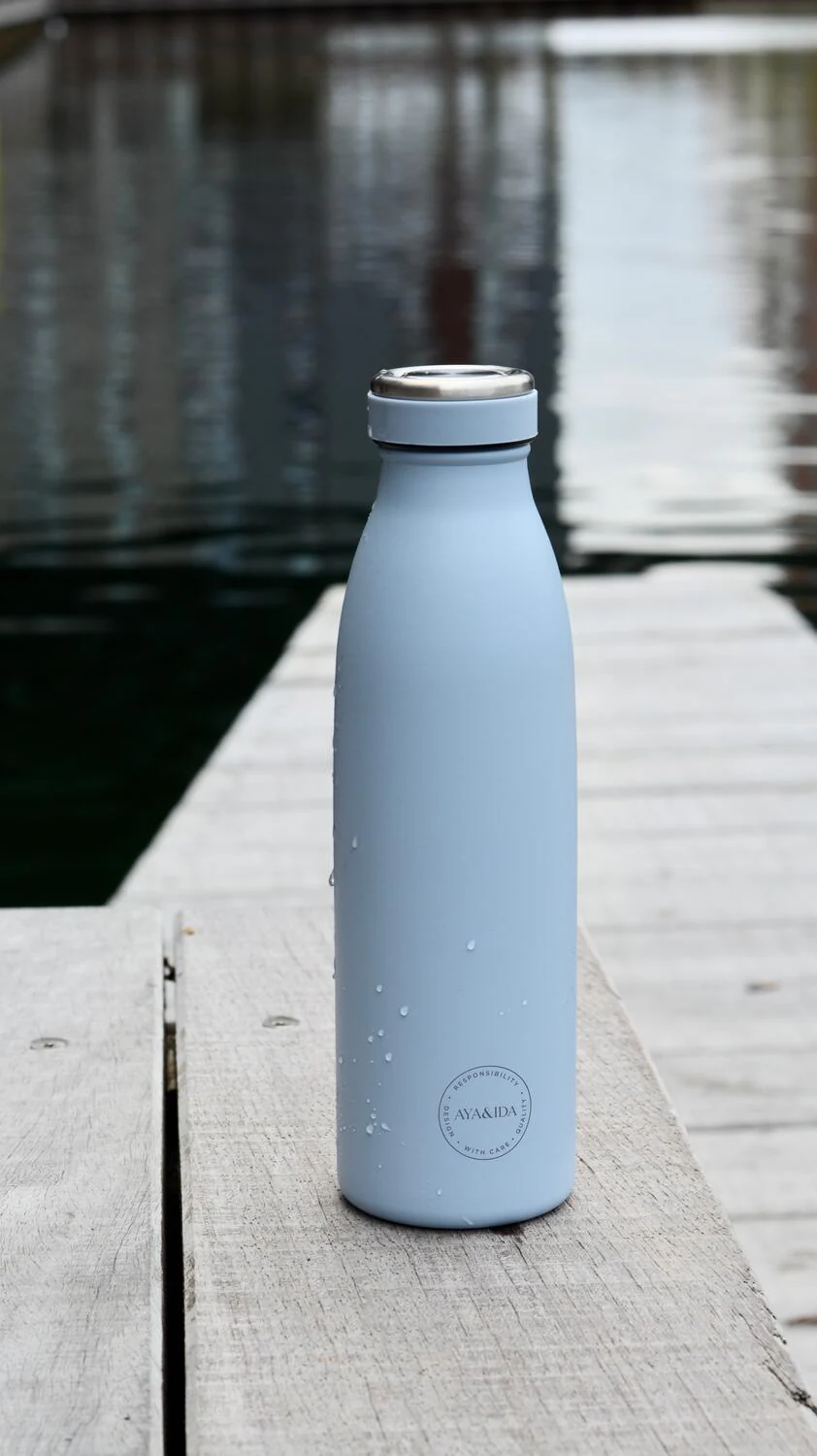 Thermo drikkeflaske - Powder Blue - Image 2
