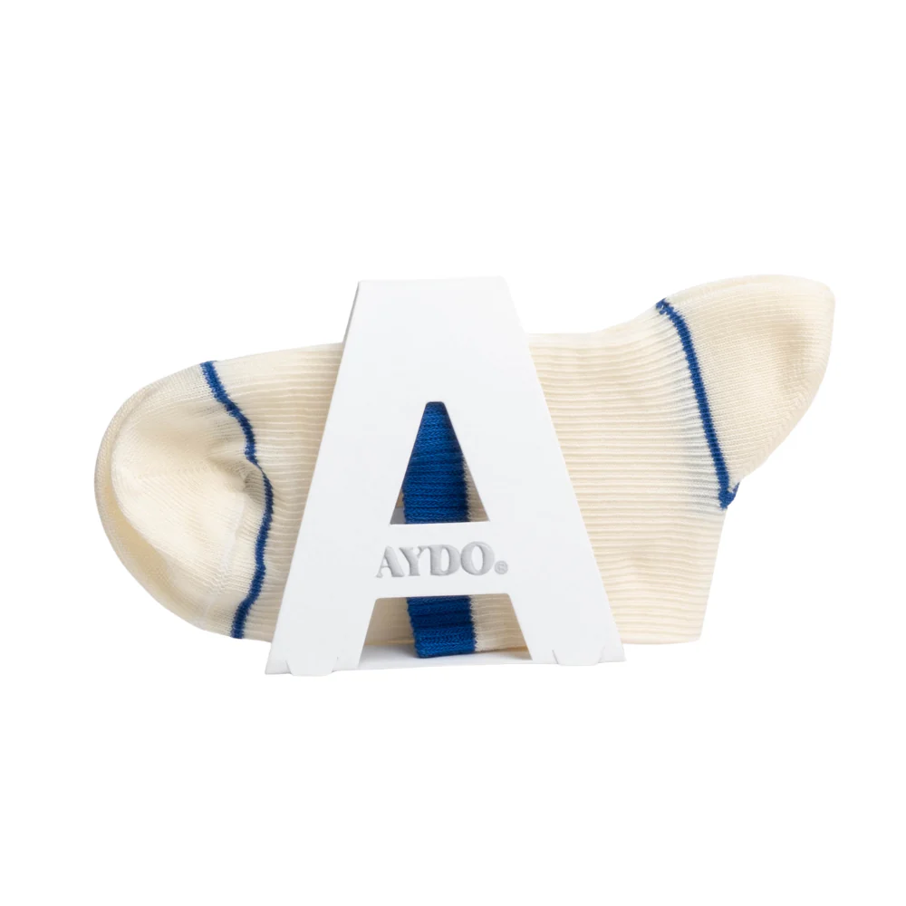 Nice strømper - Pearled Ivory/Nau Blue - Image 4
