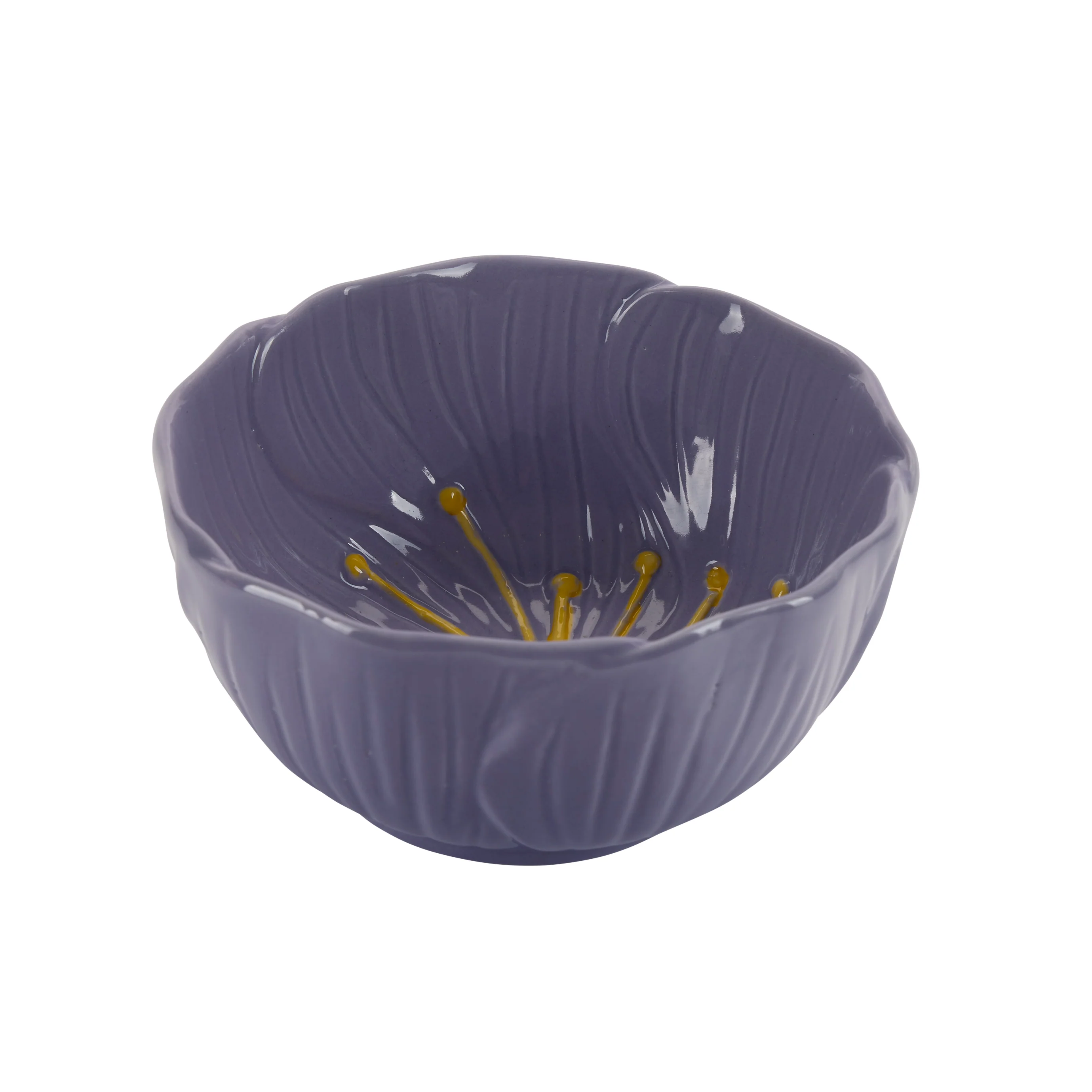 Blomster skål, lilla - D11 cm.