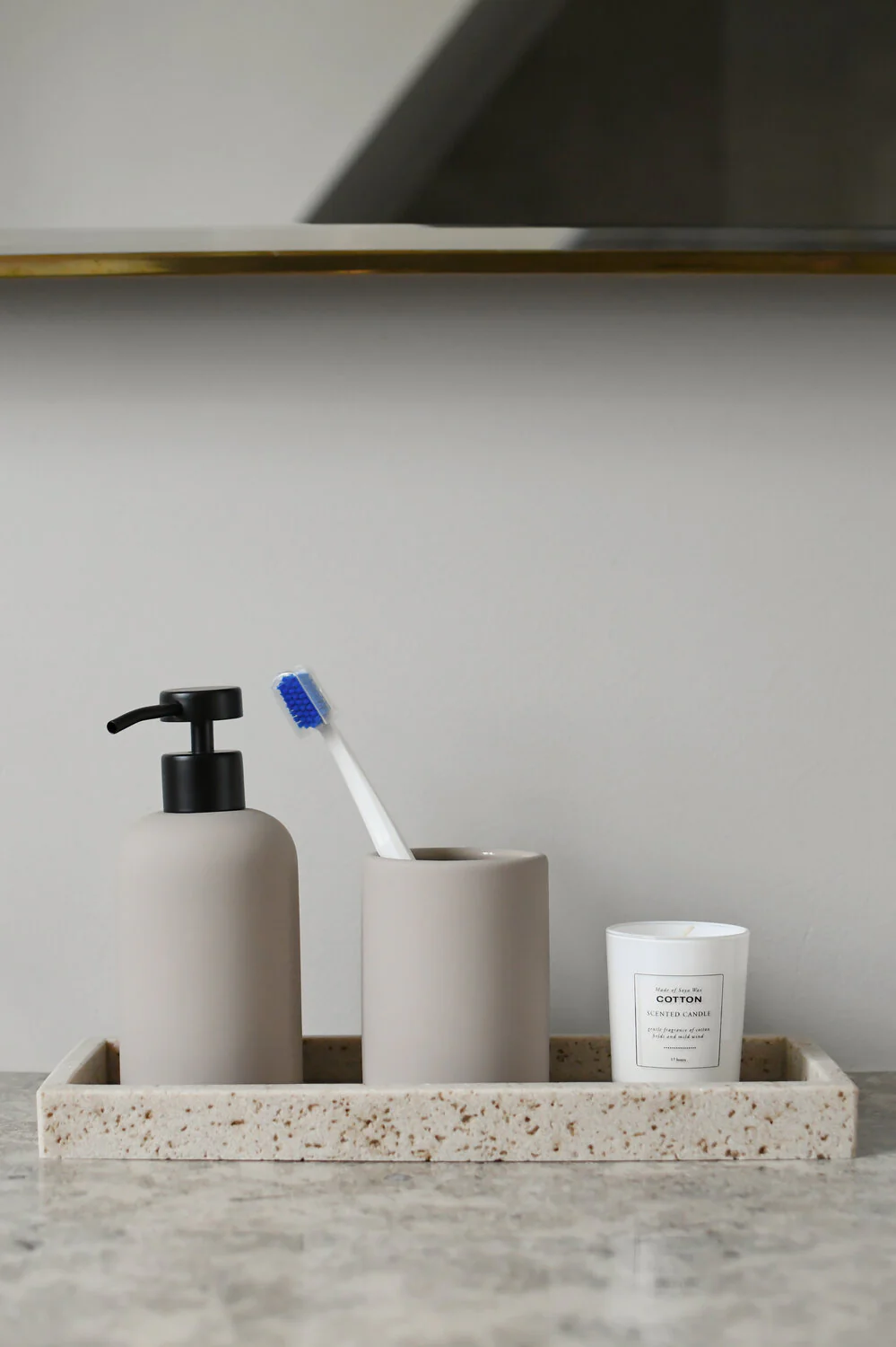 Ceramic Smooth sæbedispenser - lysebrun - Image 2