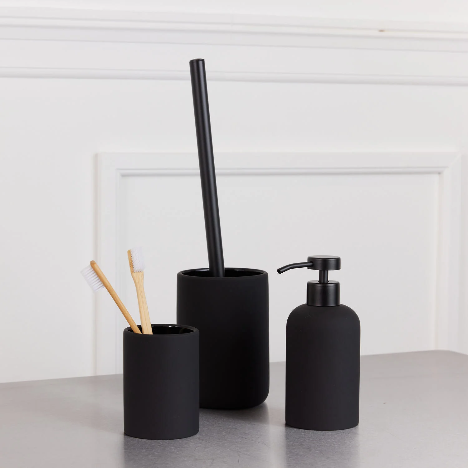Ceramic Smooth sæbedispenser - sort - Image 2