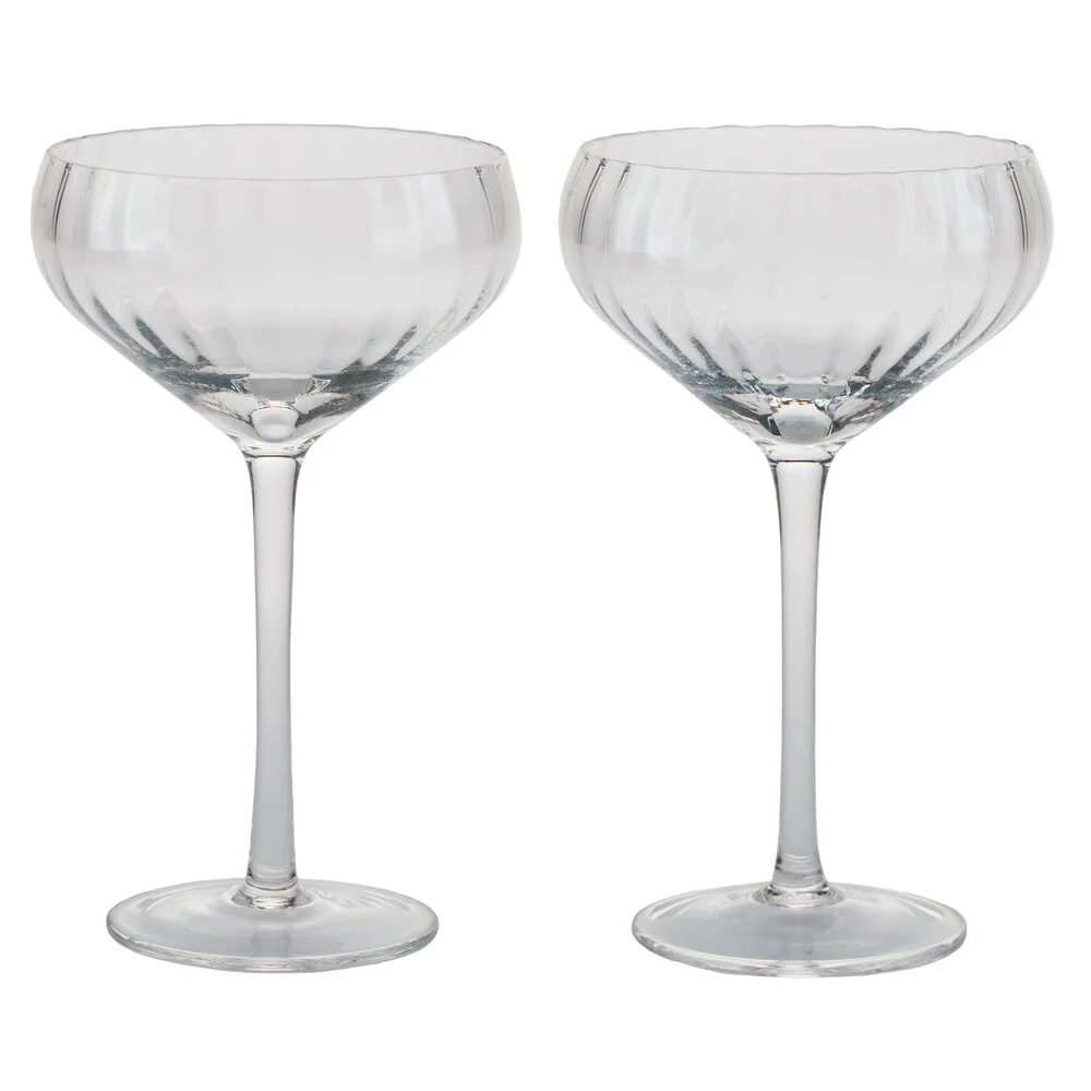 Champagneskål, 2 stk - klar