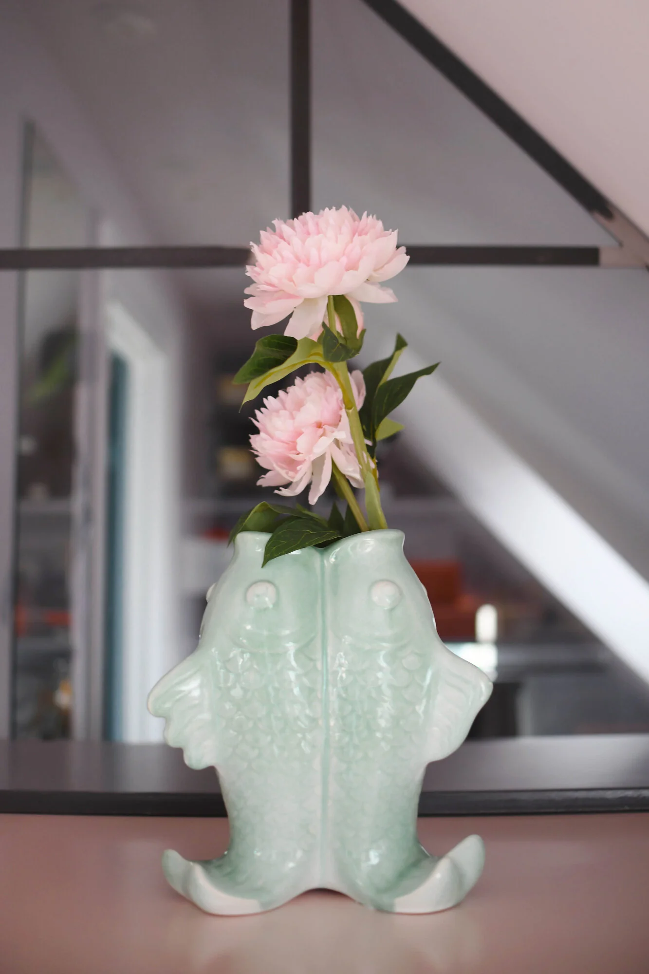 Fiske vase, grøn - H25 cm - Image 2