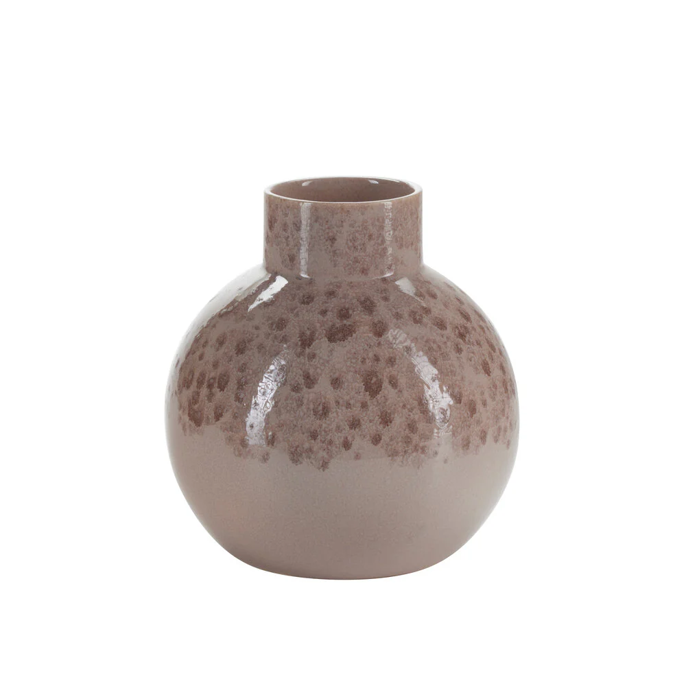 Glaceret vase - Pink