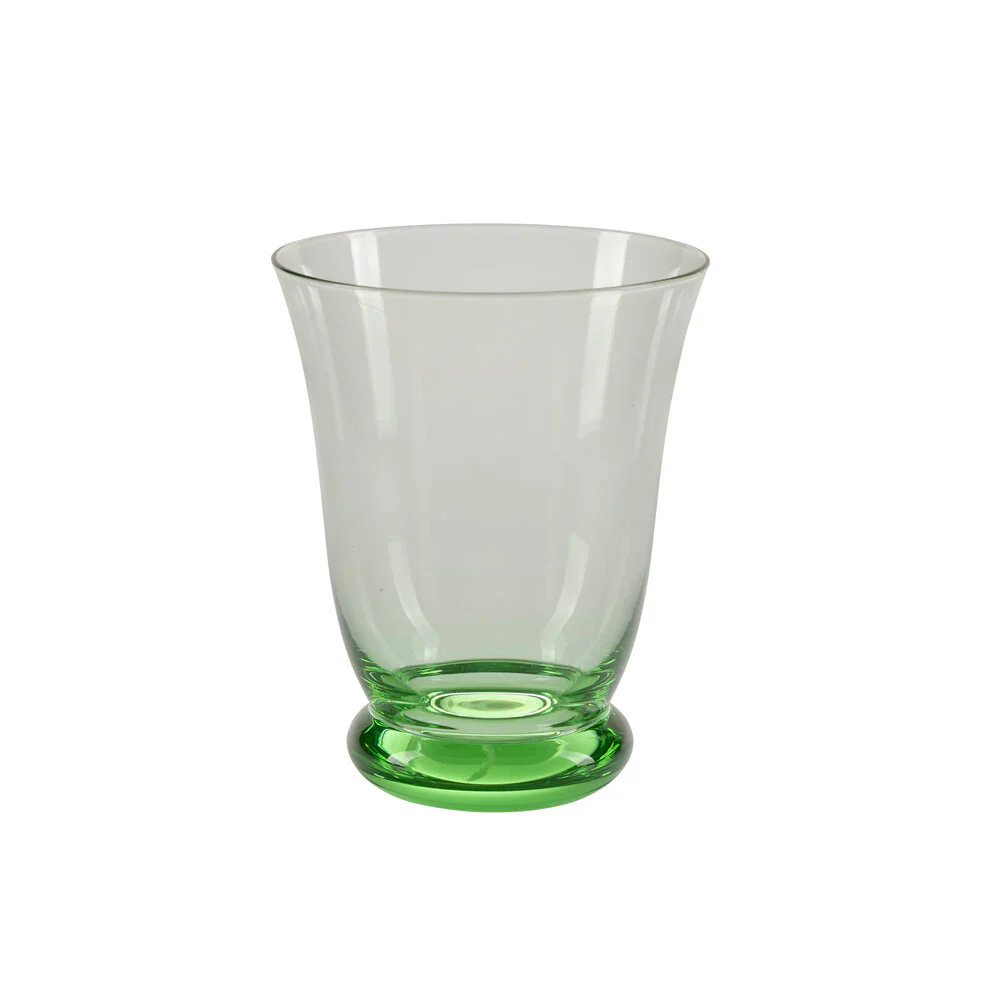 Glas m. fod, grøn - H11 cm