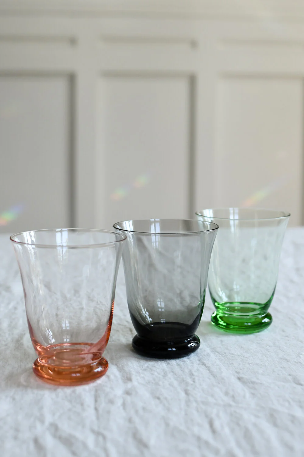 Glas m. fod, grøn - H11 cm - Image 2