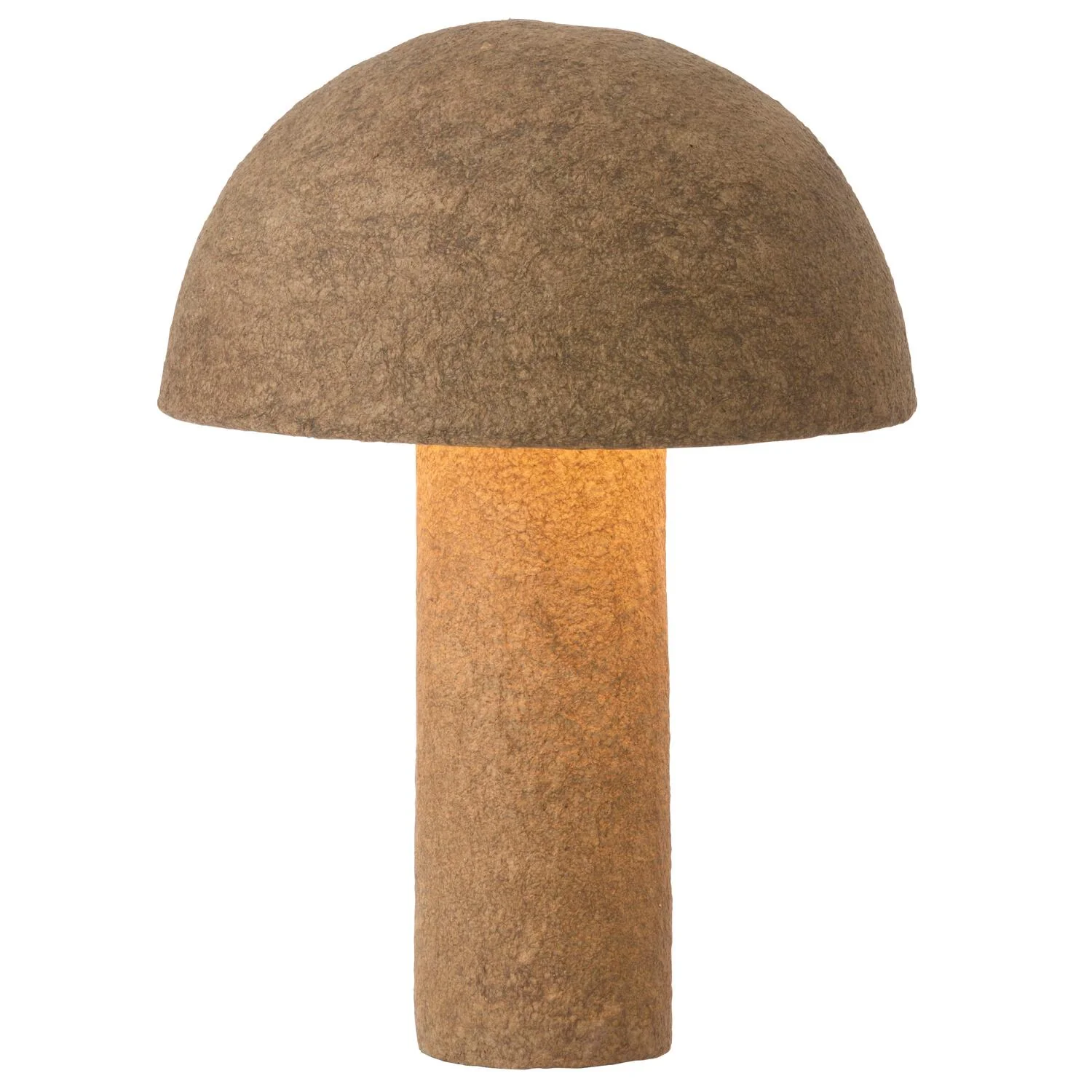 Lampe i genbrugspapir, brun - H48 cm - Image 3