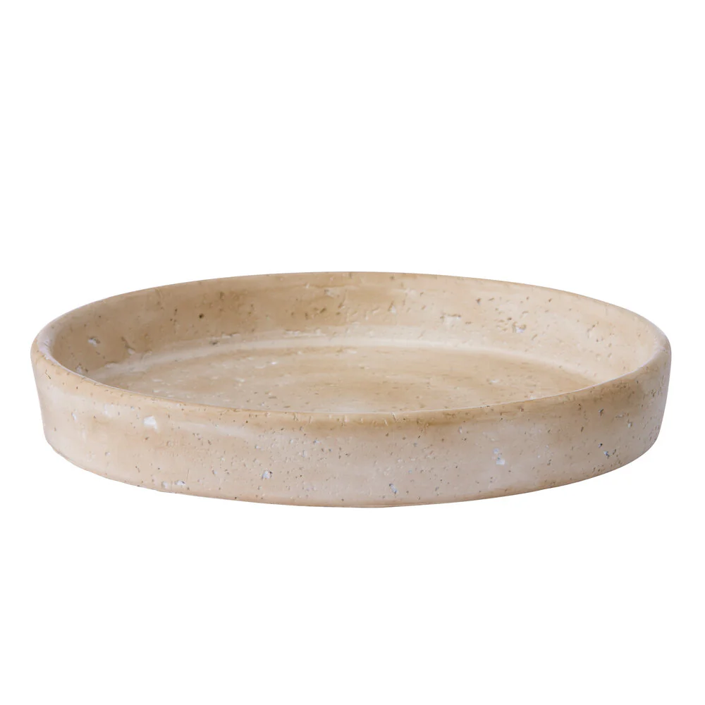 Lille rund bakke, beige - D23cm