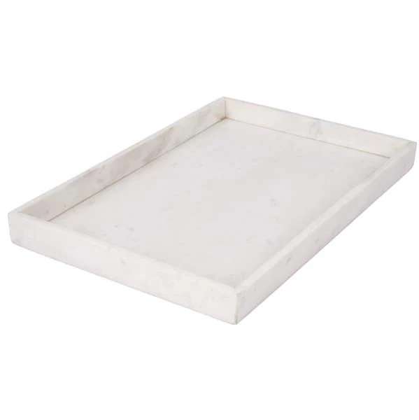 Marmor bakke - hvid