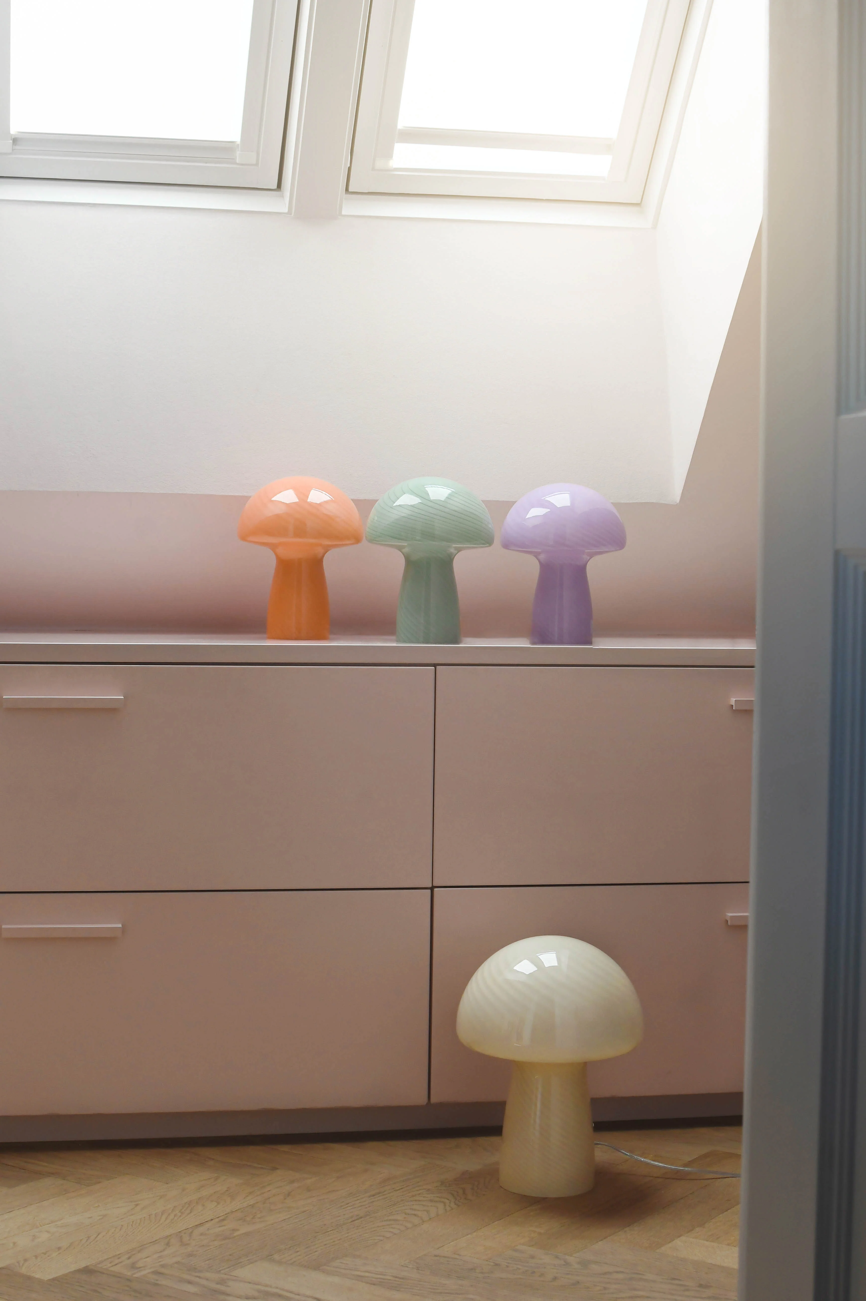 Mushroom bordlampe, gul - H32 cm. - Image 3