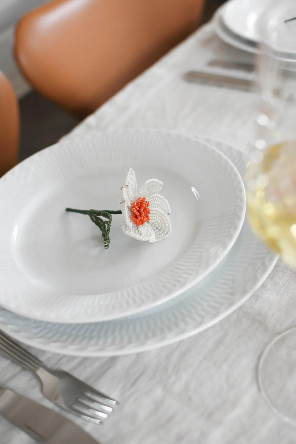Pinse Lilje perleblomst - hvid/grøn - Image 2