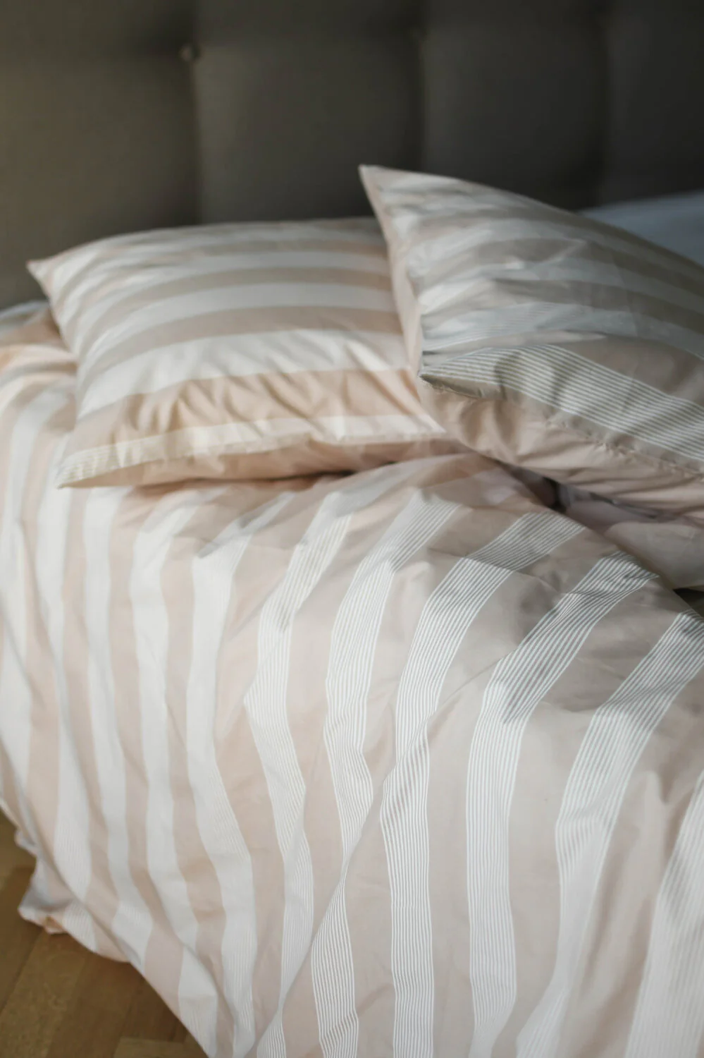 Pure Stripe sengetøj - sand - Image 2