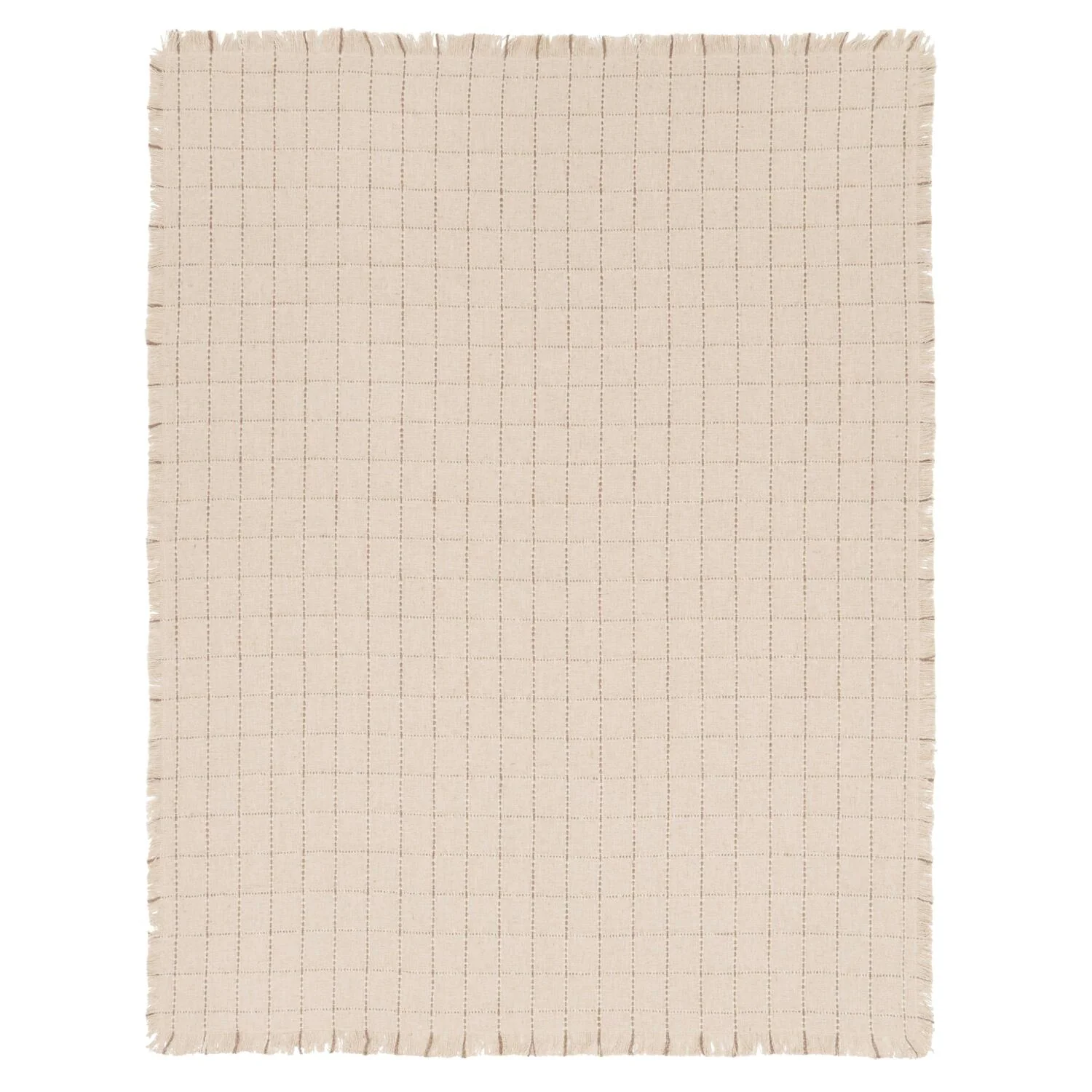 Ternet tæppe, beige/grå - 130x170 cm