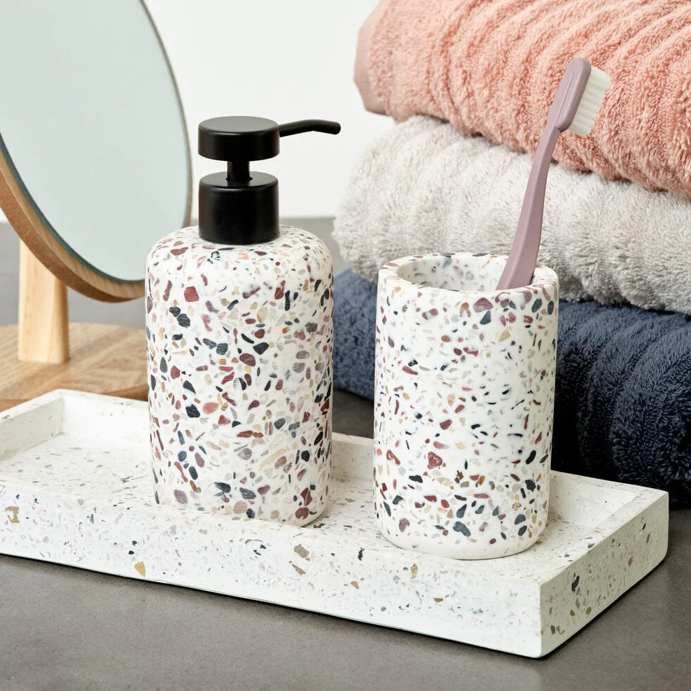 Terrazzo sæbedispenser - brun - Image 2