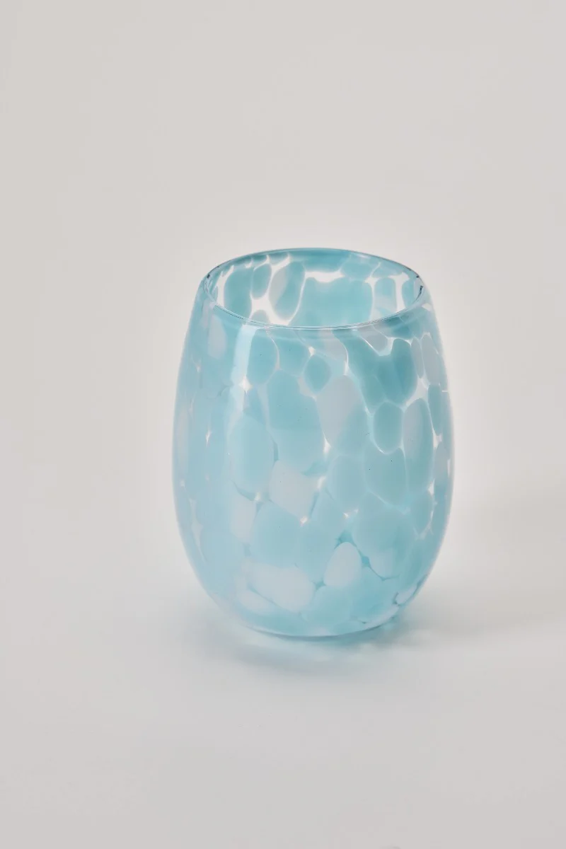 Vandglas - Clear/White + Light Blue - Image 2