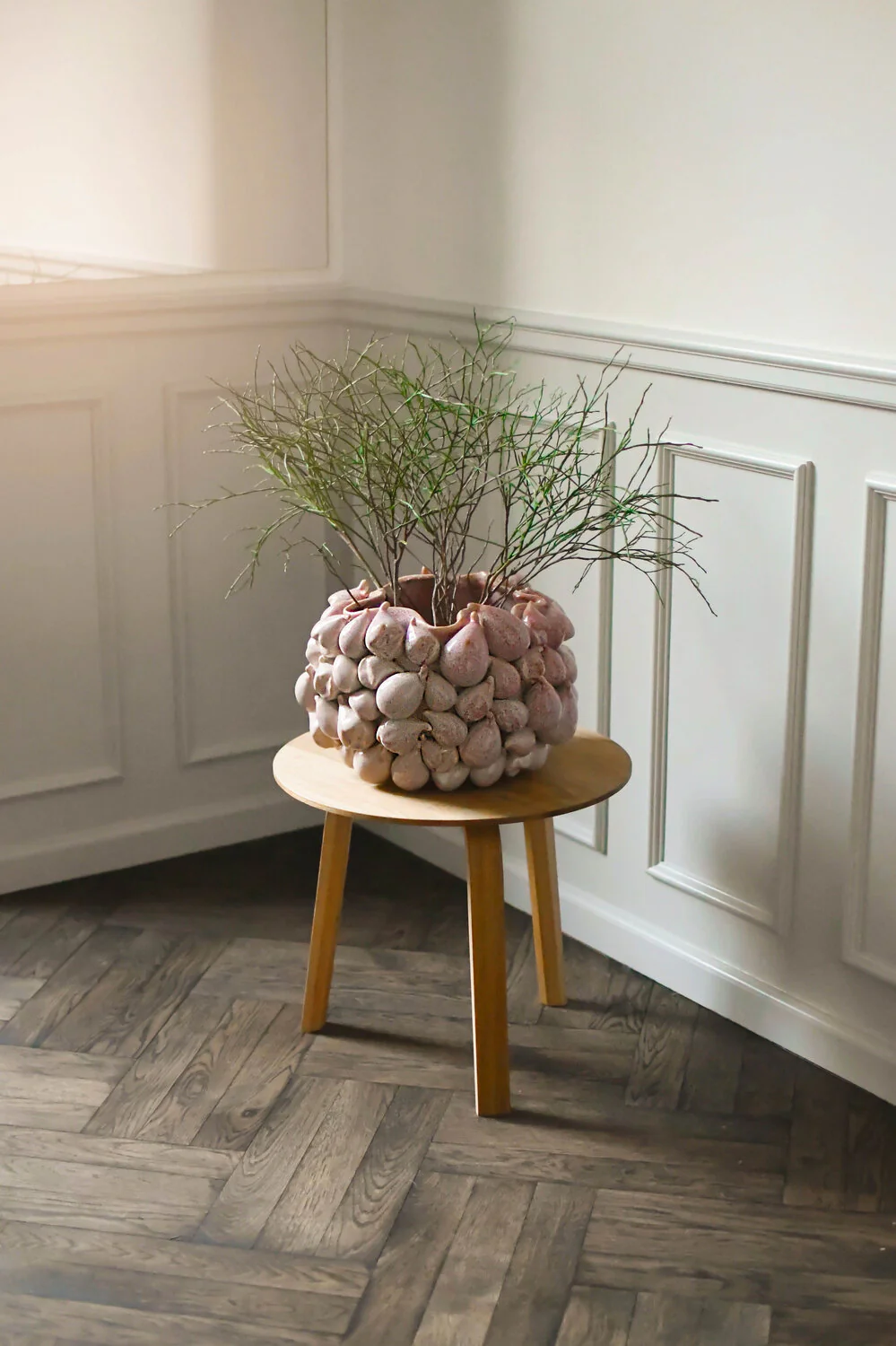 Vase med figner, Rosa - H25 cm - Image 2