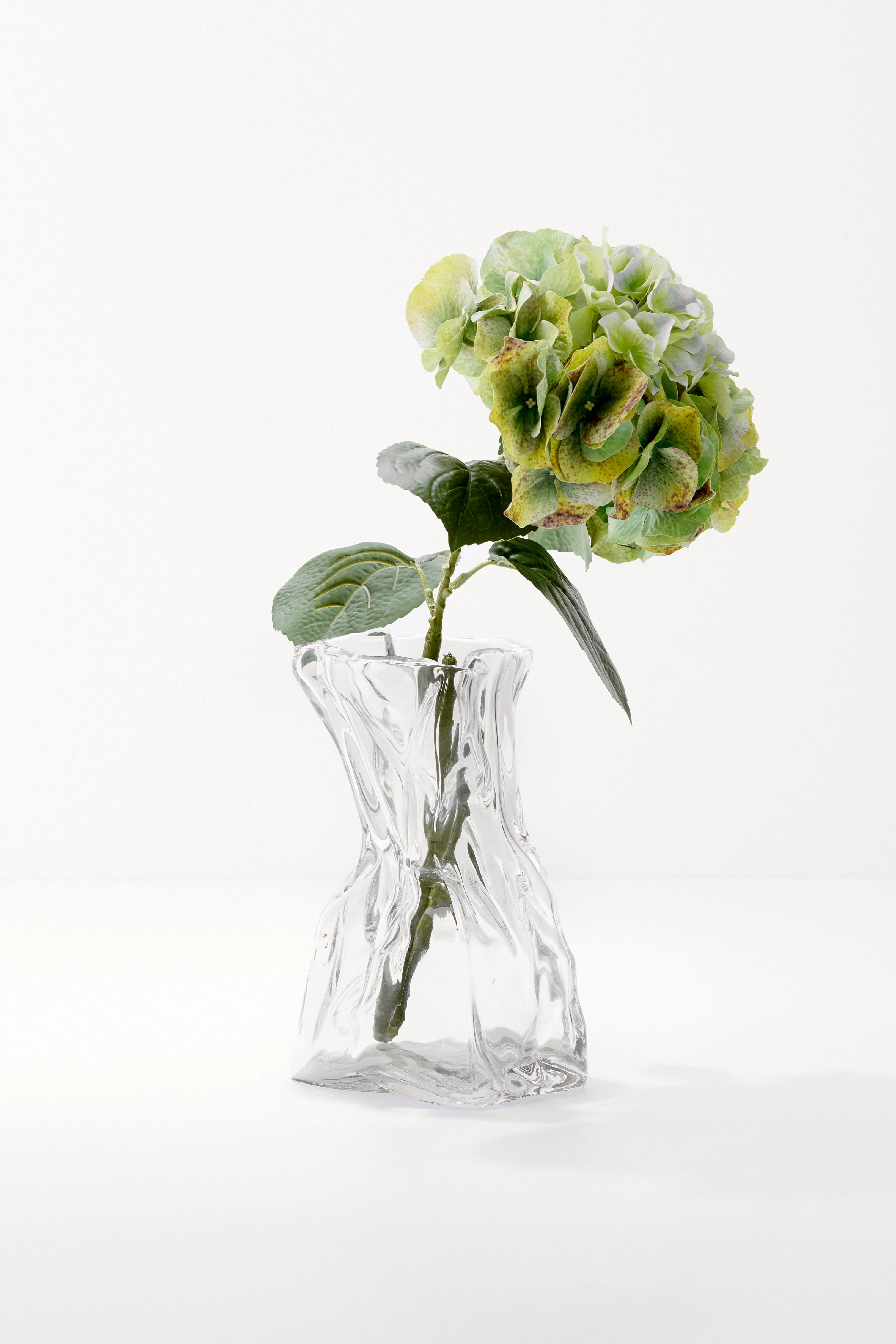 Vase med struktur, klar - H22 cm - Image 2