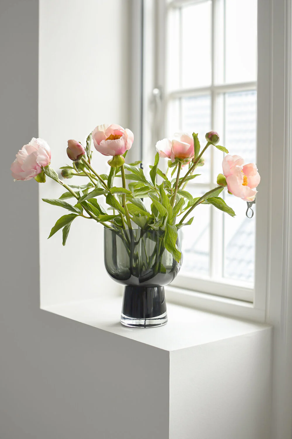 Vase opsats, grå - H24,5cm - Image 2