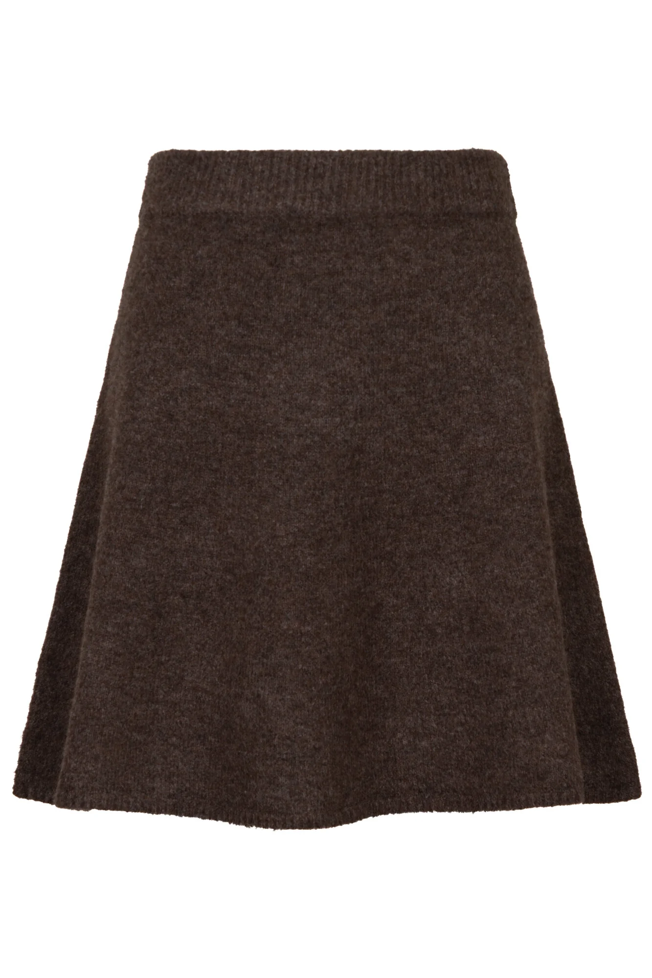 Fina strik nederdel - Dark Brown
