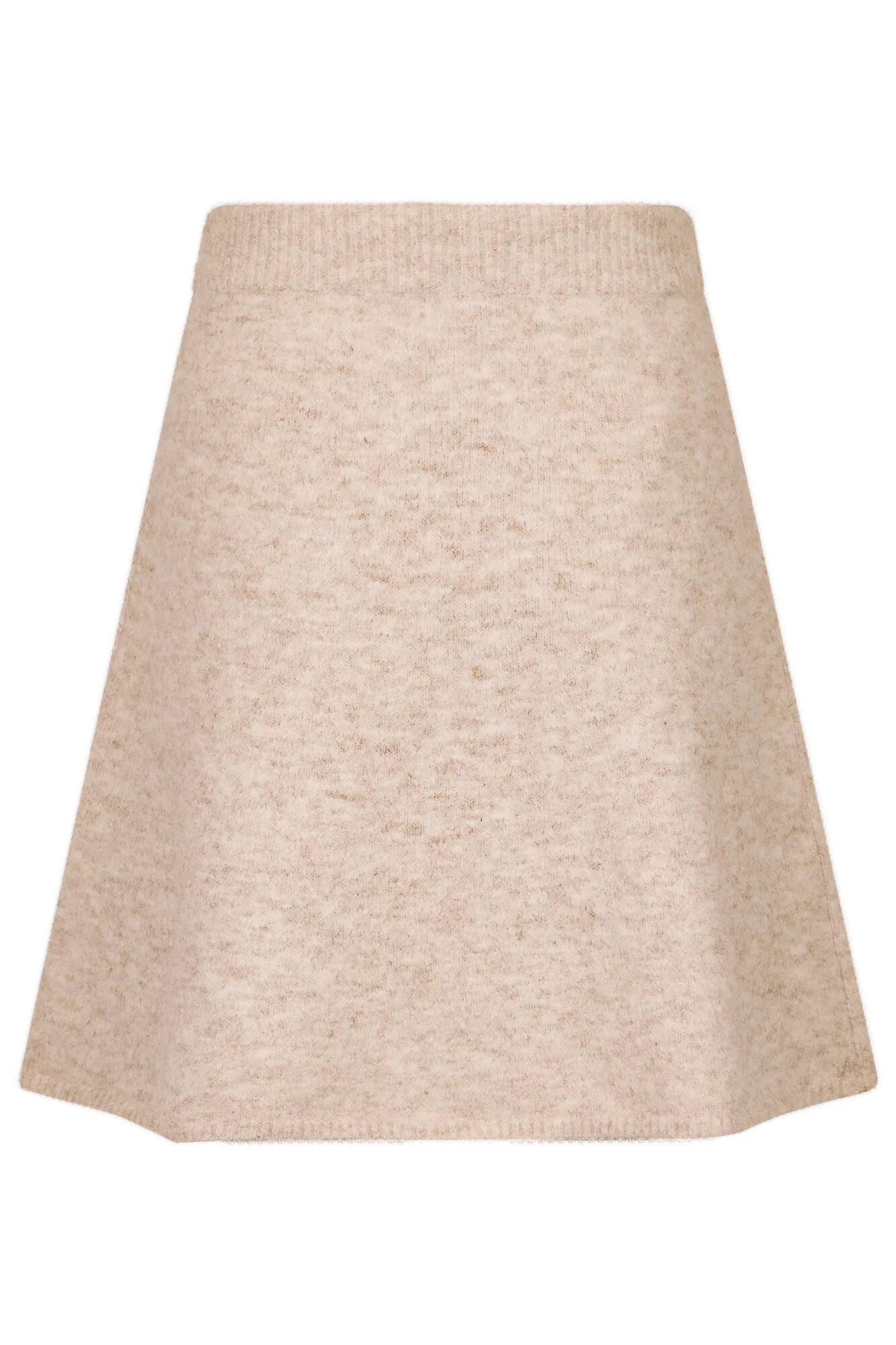Fina strik nederdel - Sand Melange - Image 2