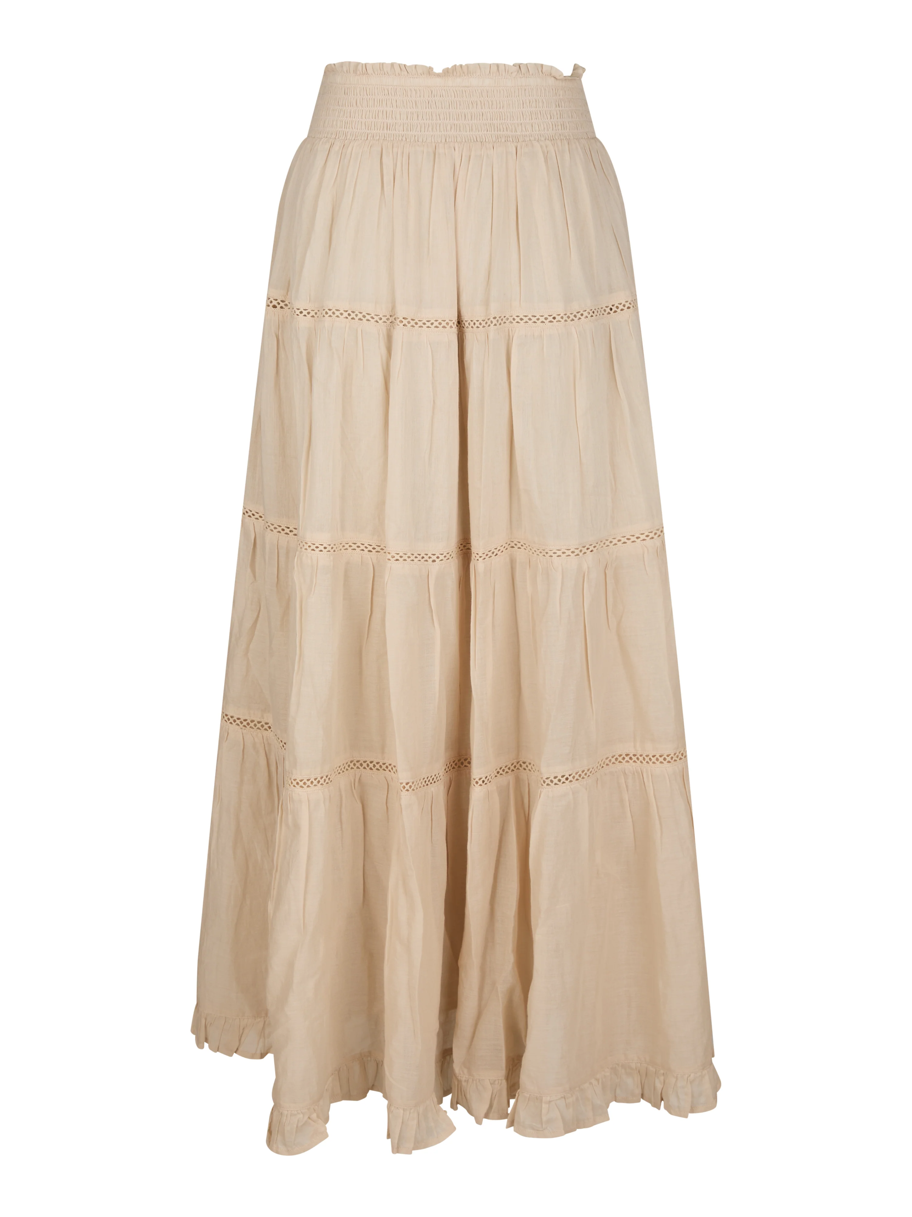 Miranda Voile nederdel - sand - Image 2
