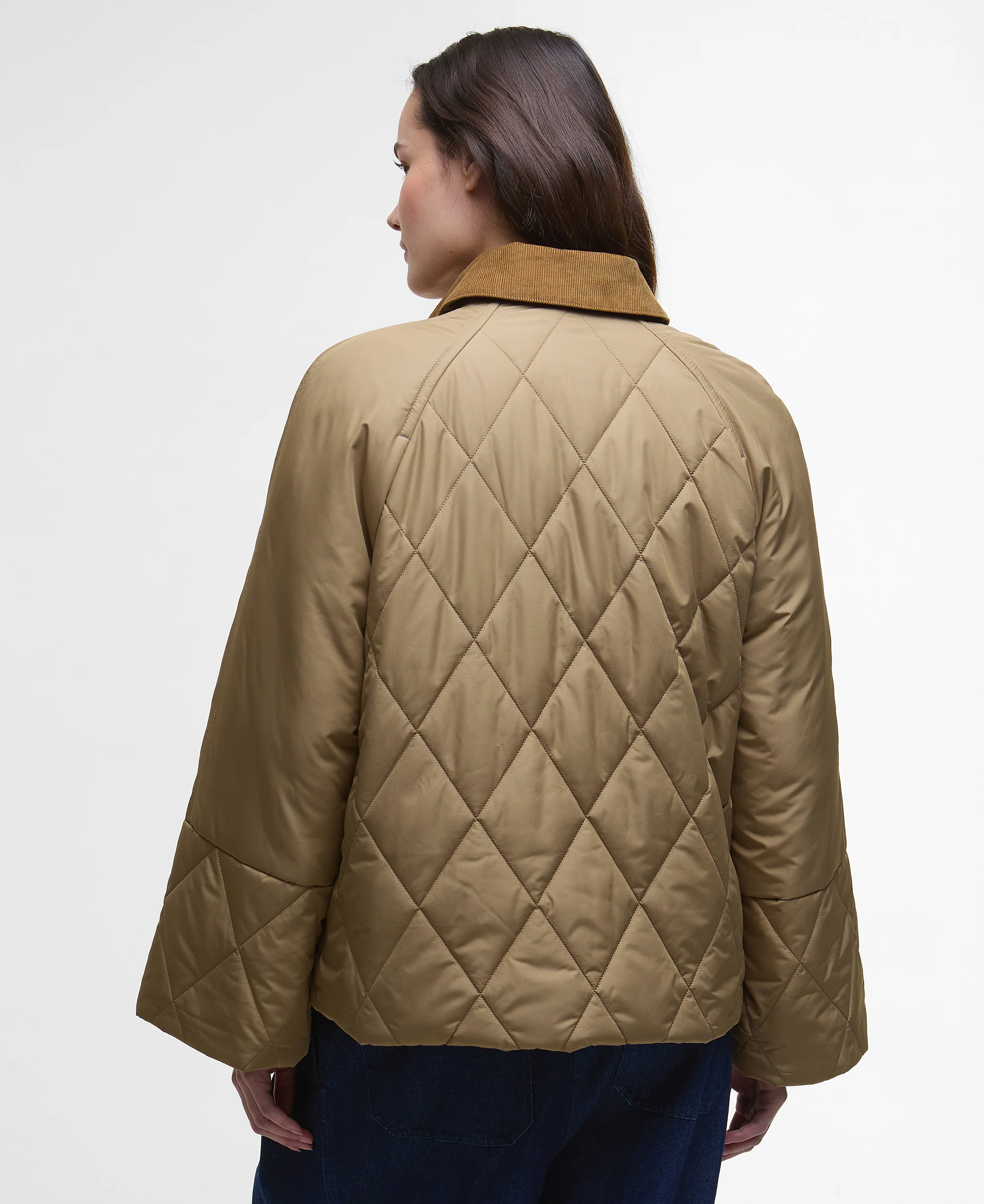 Martha Quilted jakke - Military Brown - Image 3