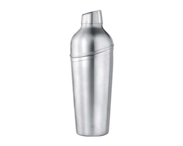 Shaker med si og skråt låg, mat stål - 0,7 liter