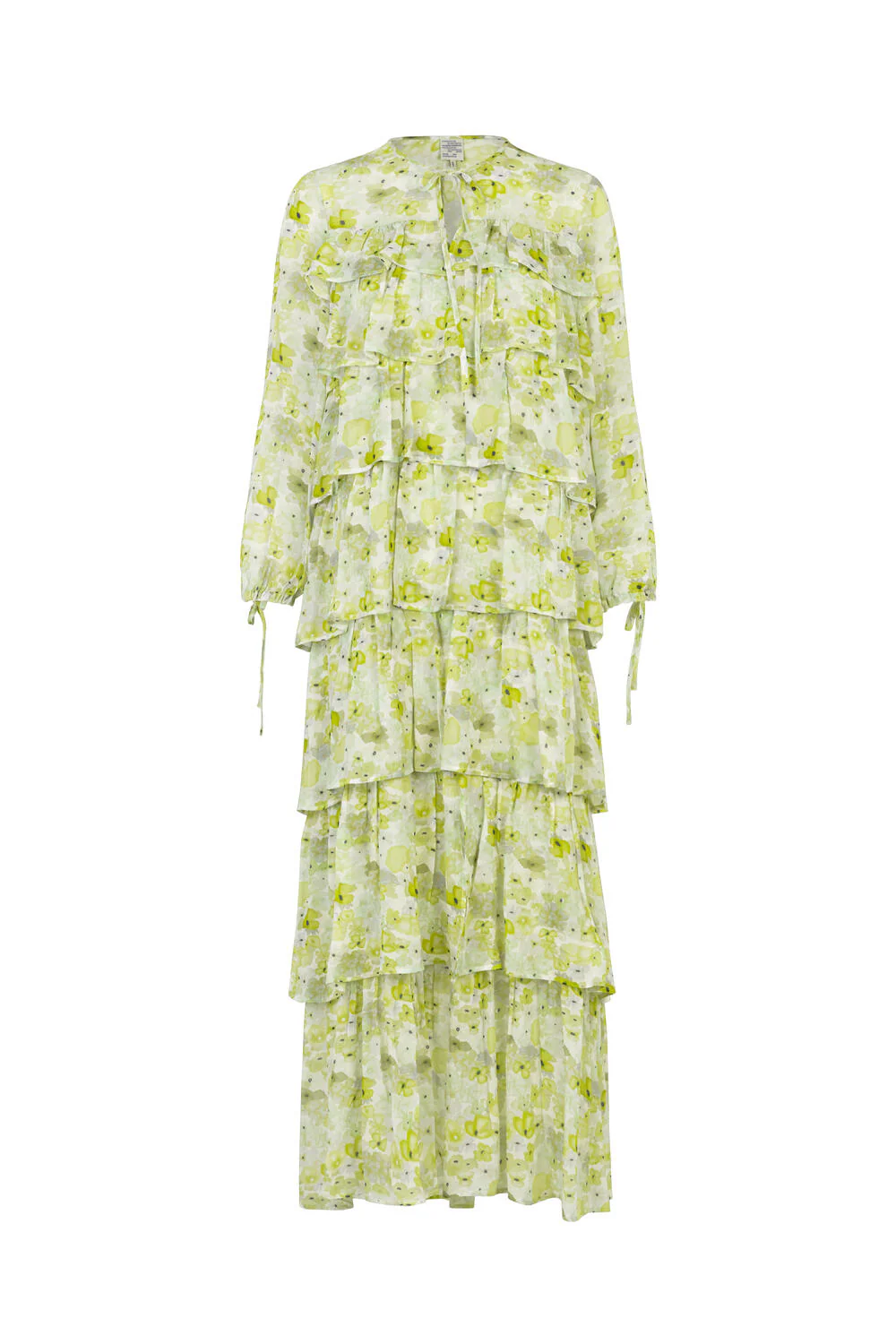 Arielle kjole - Sunny Lime Flower - Image 2