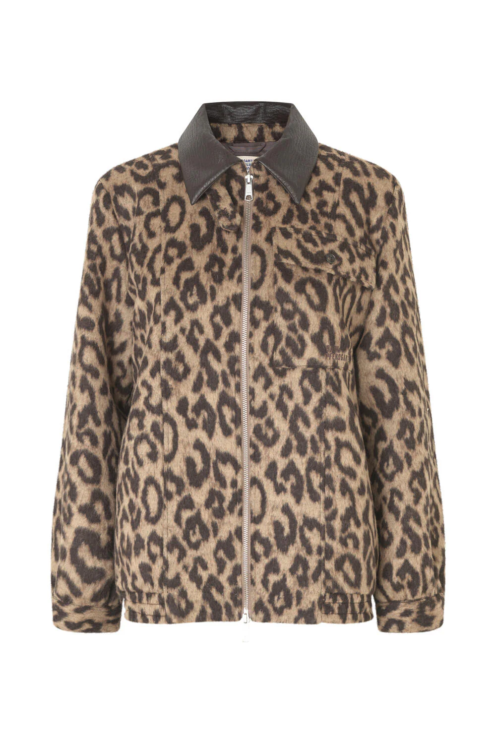 Beline jakke - Wool Camel Leopard - Image 2