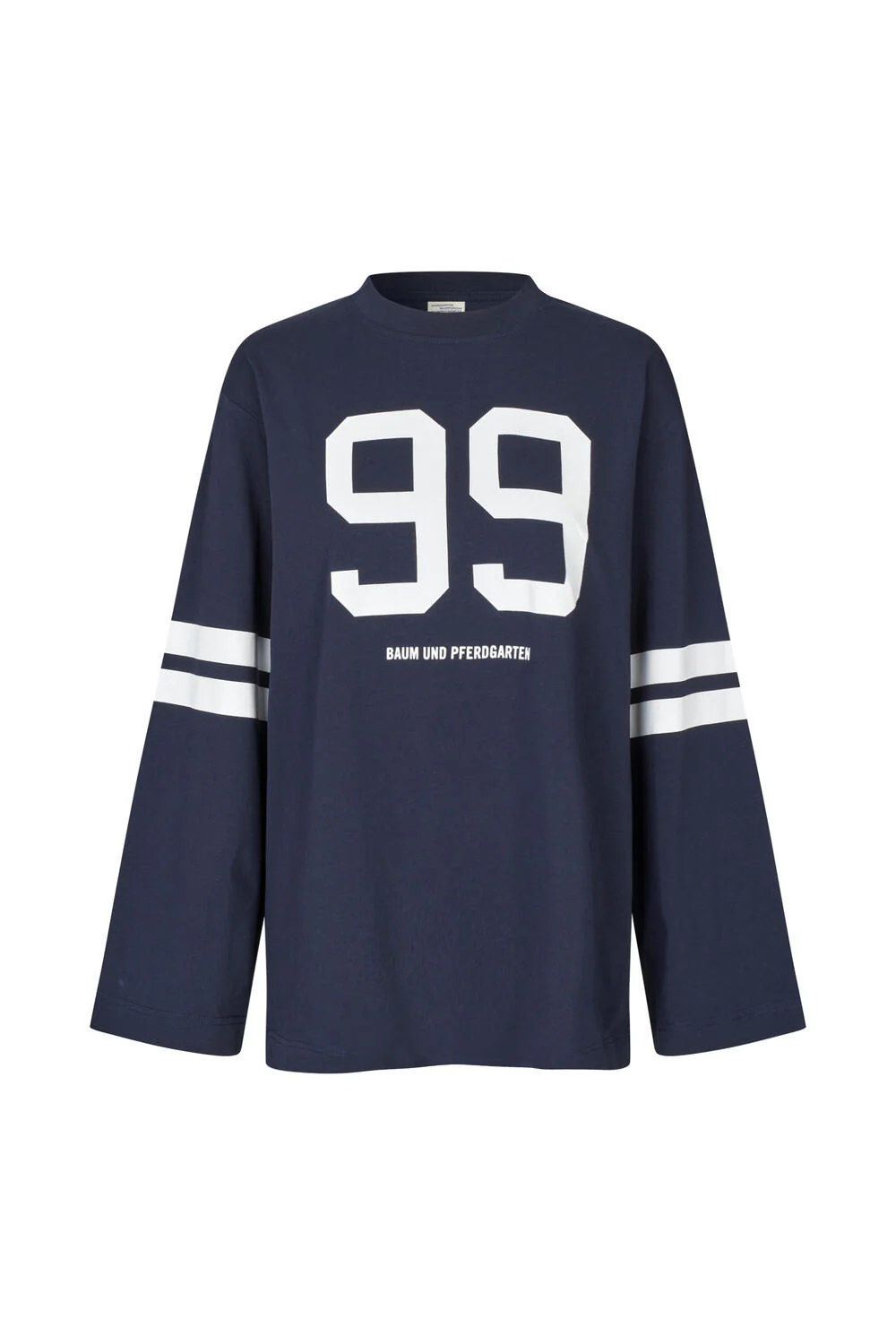 Jeevana langærmet t-shirt - Baritone Blue 99 - Image 2