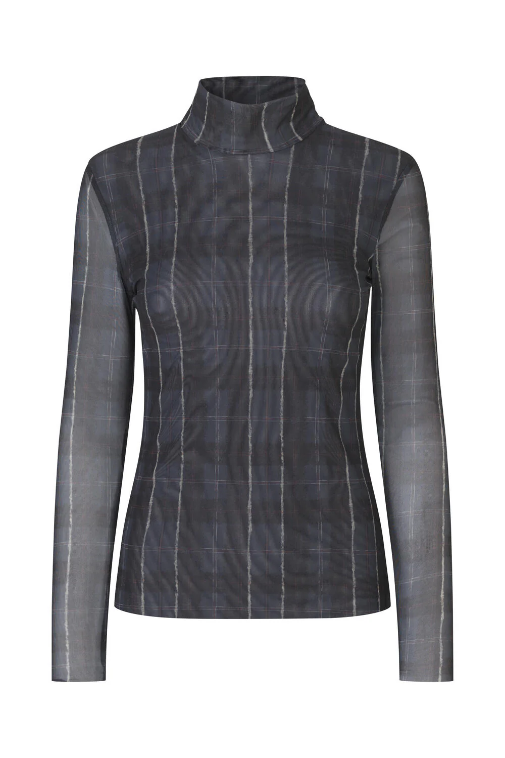 Jodi bluse - Navy Check - Image 2