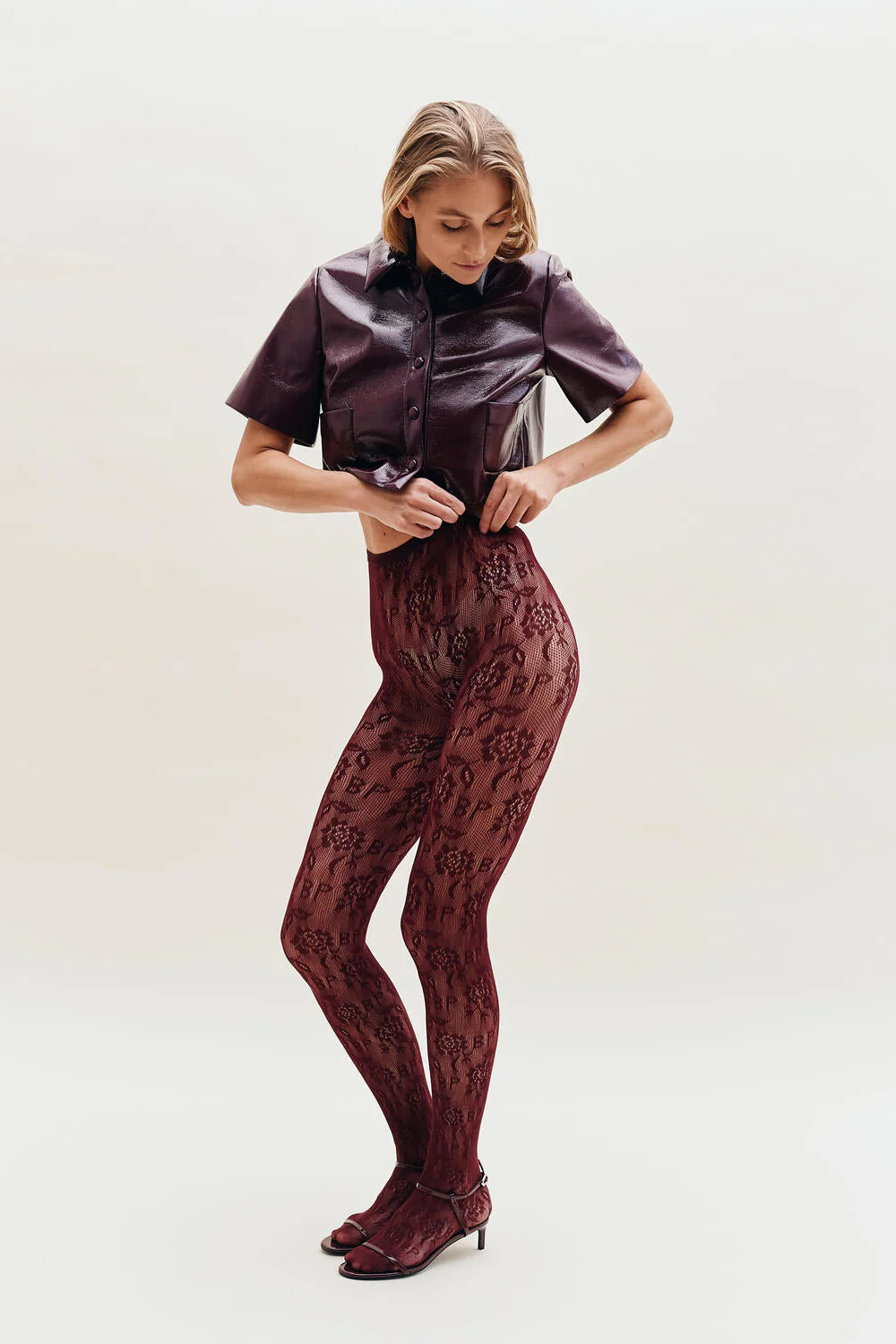 Laci strømpebukser - bordeaux - Image 3