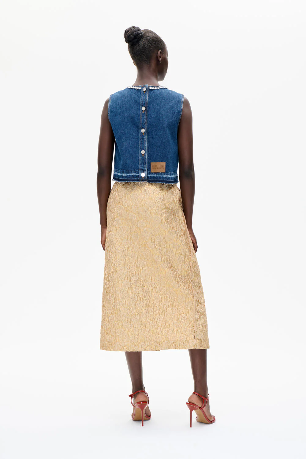 Medine denimtop - Dark Blue Denim - Image 4