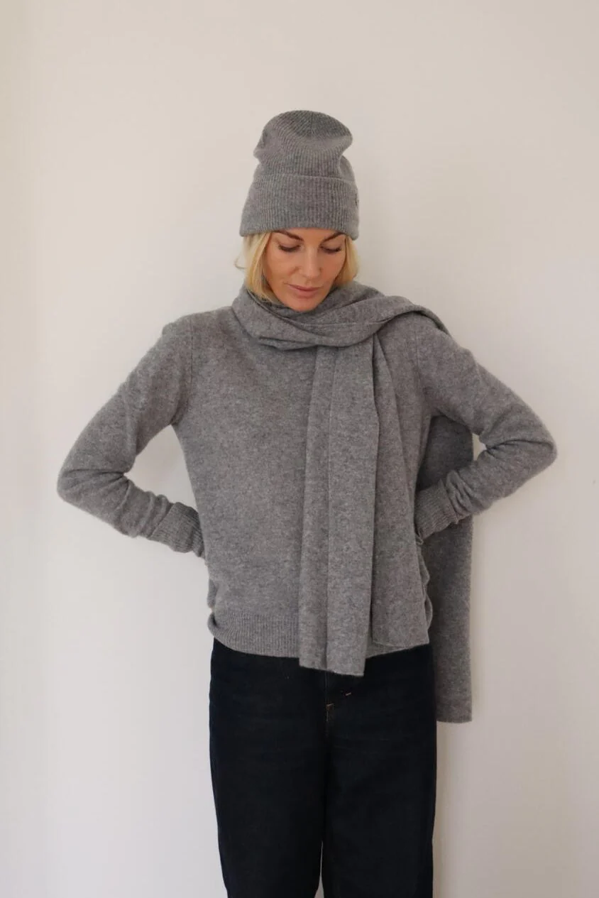 Solid Cashmere hue - grå - Image 2