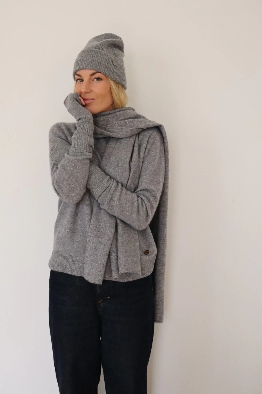 Solid Cashmere hue - grå - Image 3