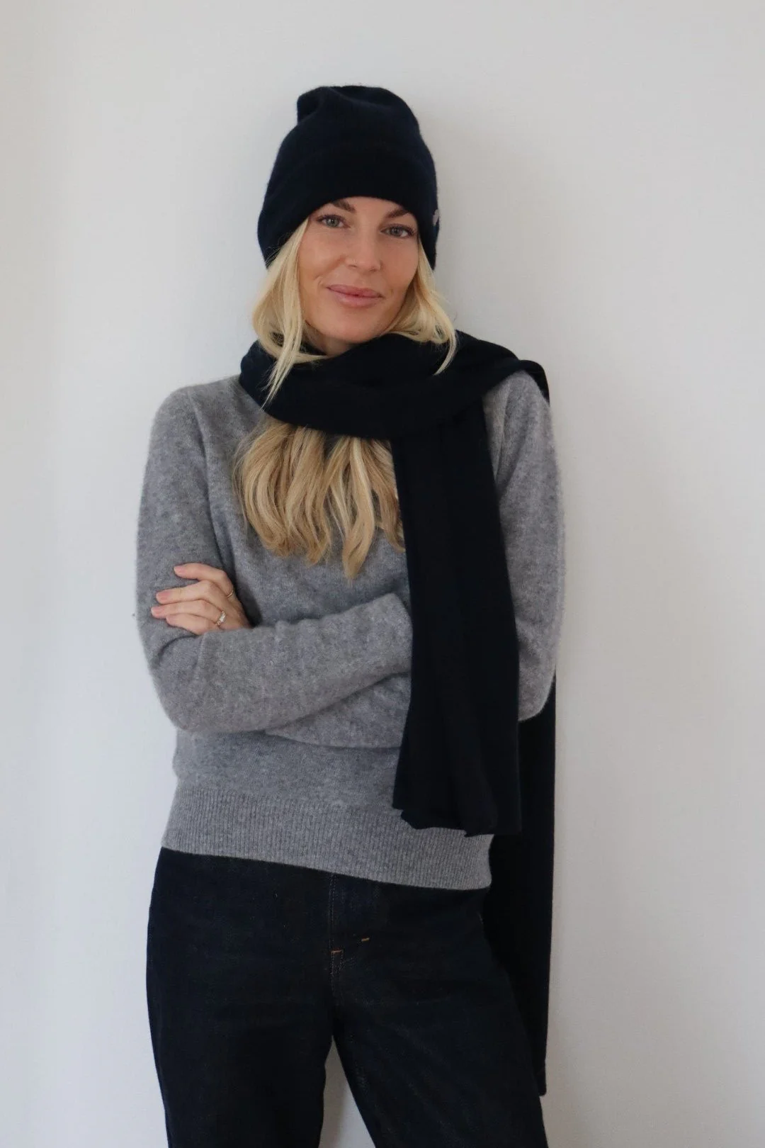 Solid Cashmere hue - sort - Image 2