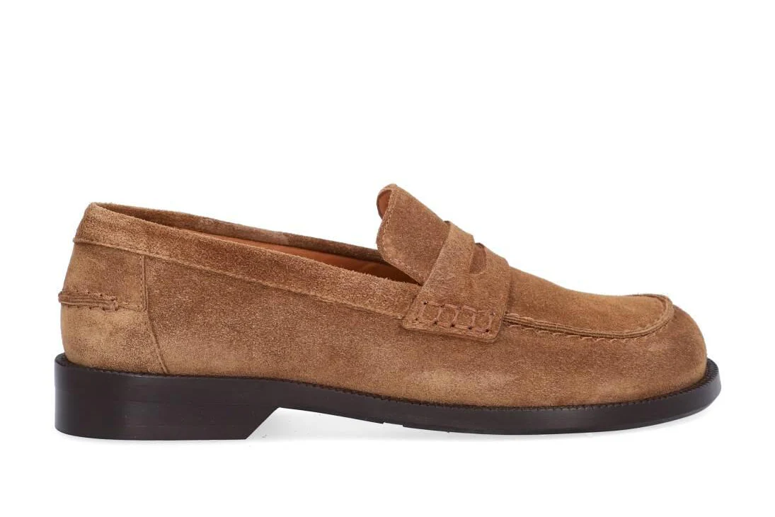 A9010 loafers - Tabac Babysilk Suede 555