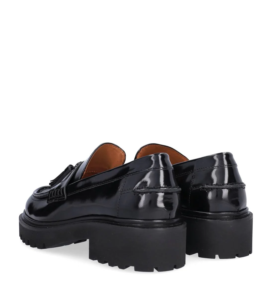A9046 loafer med kvast - Black polido  900 - Image 6