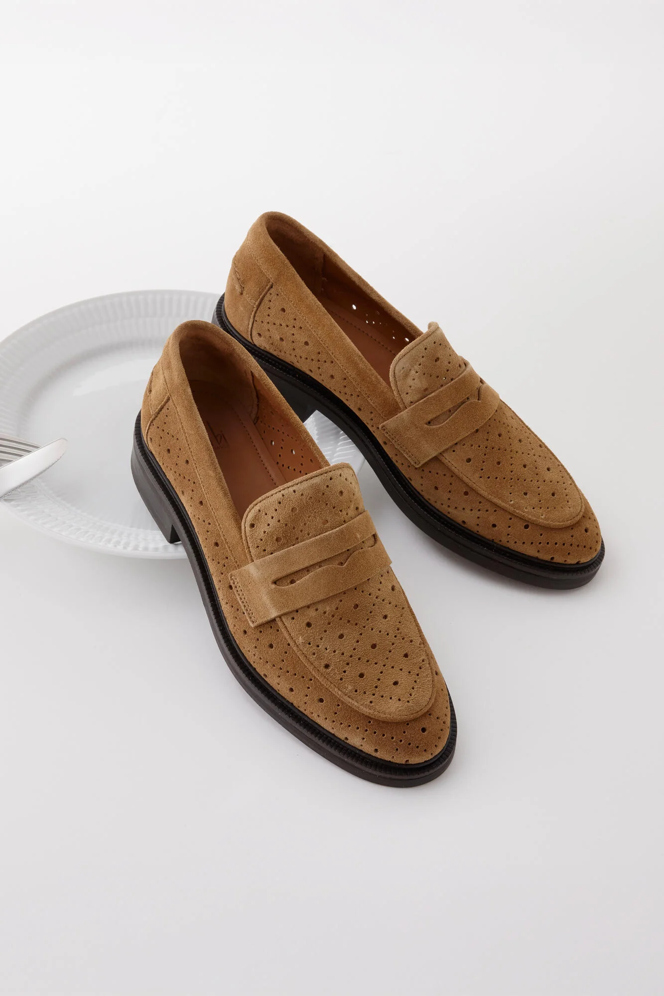 Loafers - Cuoio Babysilk Suede 554 - Image 2