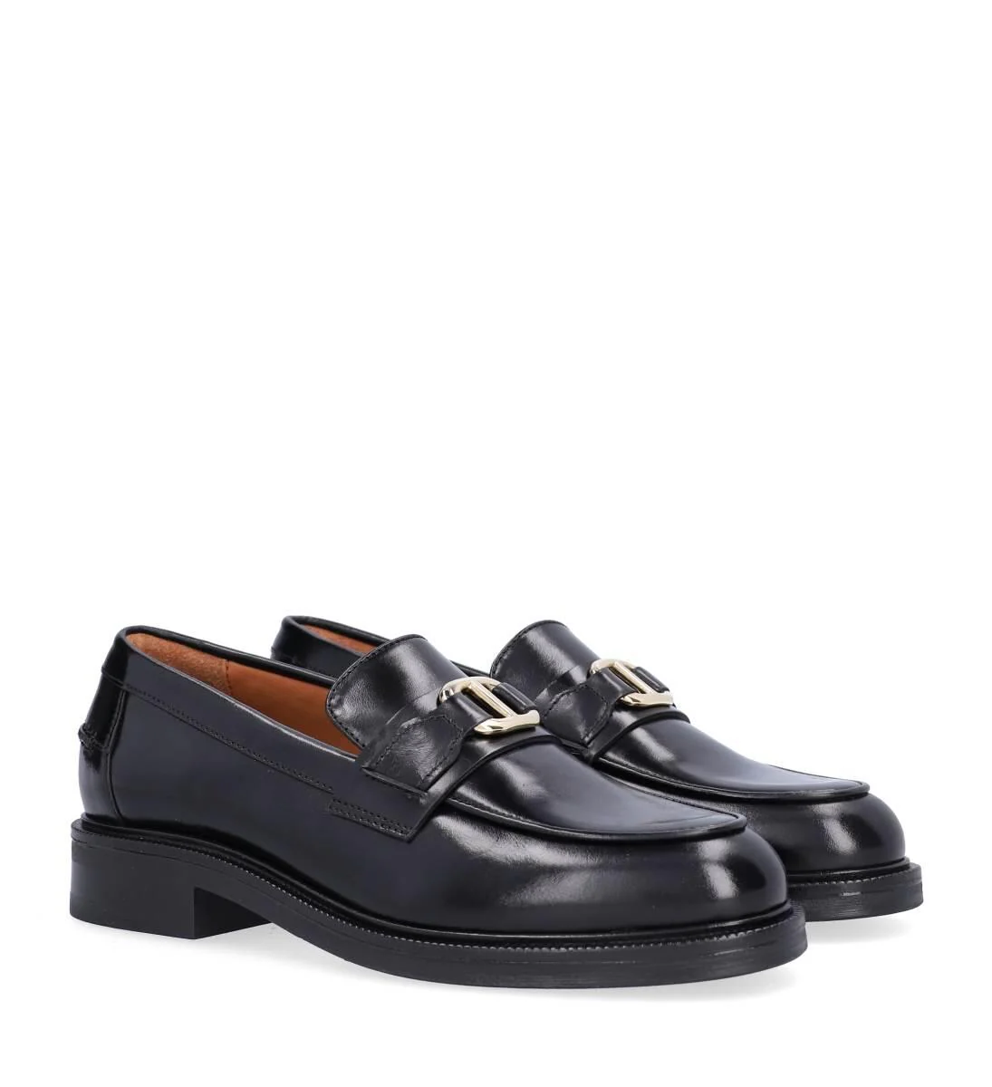 Loafers med spænde - Black Calf 80 - Image 2