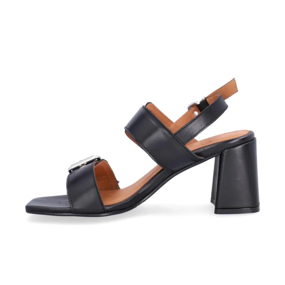 Sandaler med blokhæl - Black calf 80 - Image 2