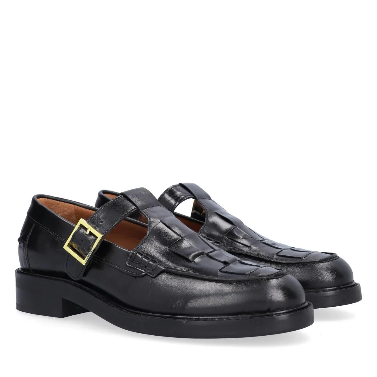 T-Bar Flet loafers - Black Calf 80 - Image 5