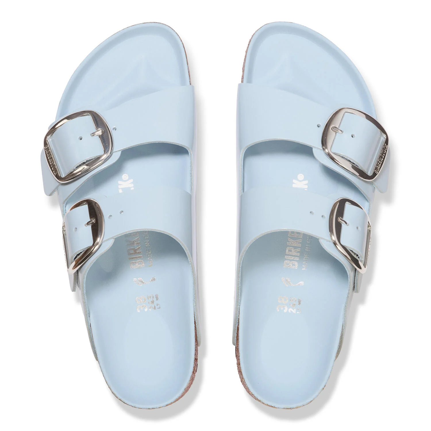 Arizona Big Buckle sandal - Baby Blue High Shine - Image 3